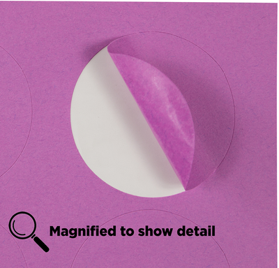 Violet Purple Medium 1 2/3 Inch Round Labels