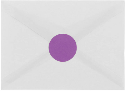 Violet Purple Medium 1 2/3 Inch Round Labels
