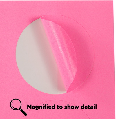 Ultra Pink Medium 1 2/3 Inch Round Labels