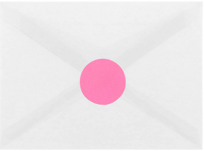 Ultra Pink Medium 1 2/3 Inch Round Labels