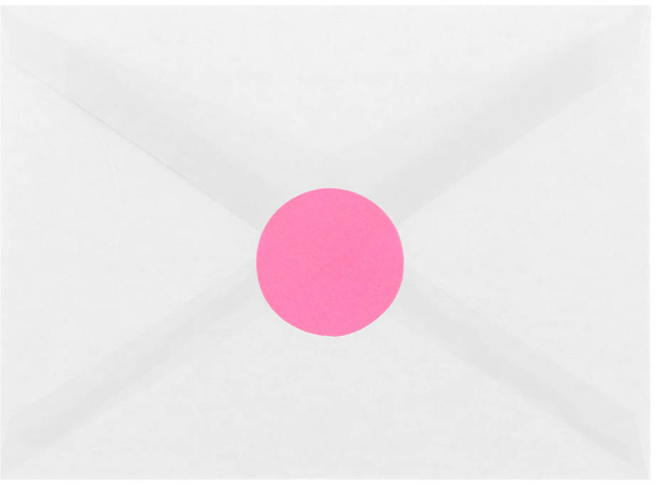 Ultra Pink Medium 1 2/3 Inch Round Labels
