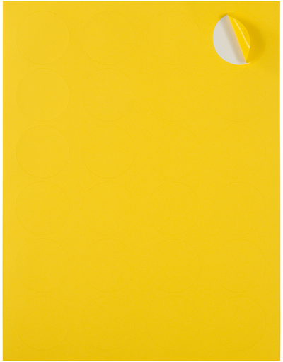 Yellow Medium 1 2/3 Inch Round Labels