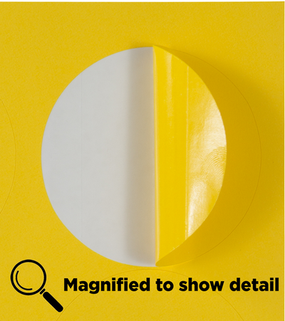 Yellow Large 2 1/2 Inch Round Labels