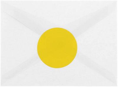 Yellow Large 2 1/2 Inch Round Labels