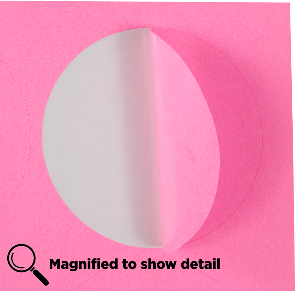 Ultra Pink Large 2 1/2 Inch Round Labels