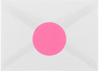 Ultra Pink Large 2 1/2 Inch Round Labels