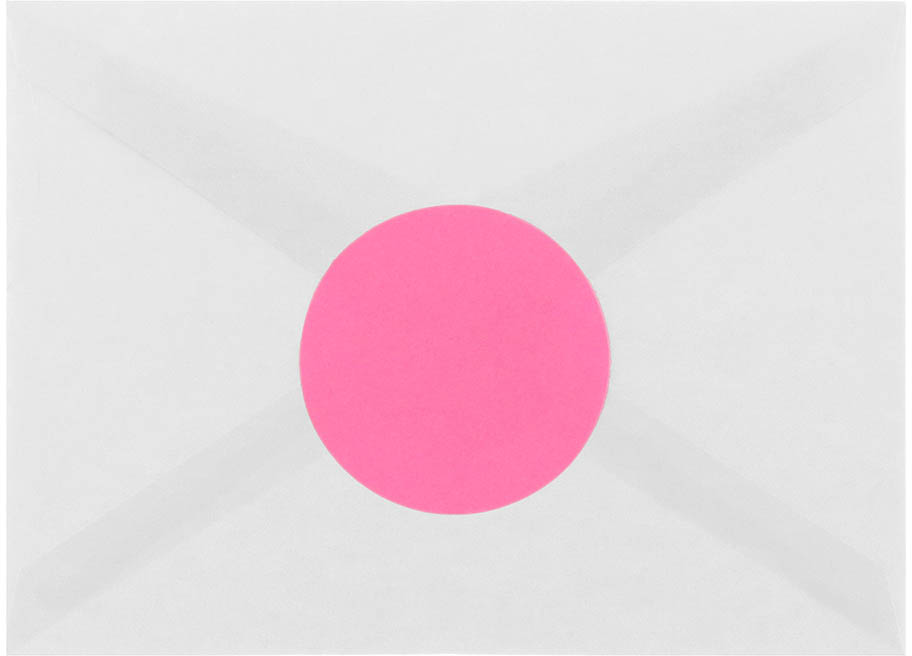 Ultra Pink Large 2 1/2 Inch Round Labels