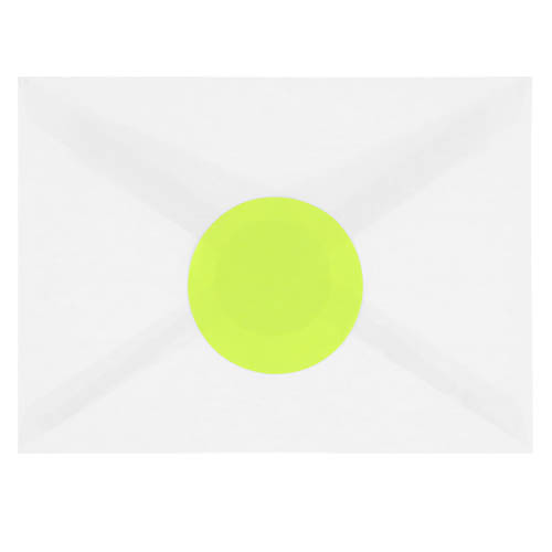 Ultra Lime Green Large 2 1/2 Inch Round Labels