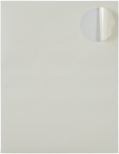 Ivory Large 2 1/2 Inch Round Labels