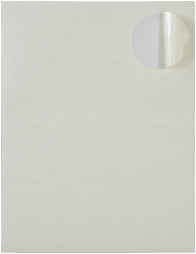 Ivory Large 2 1/2 Inch Round Labels