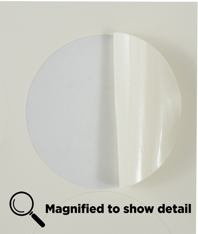 Ivory Large 2 1/2 Inch Round Labels
