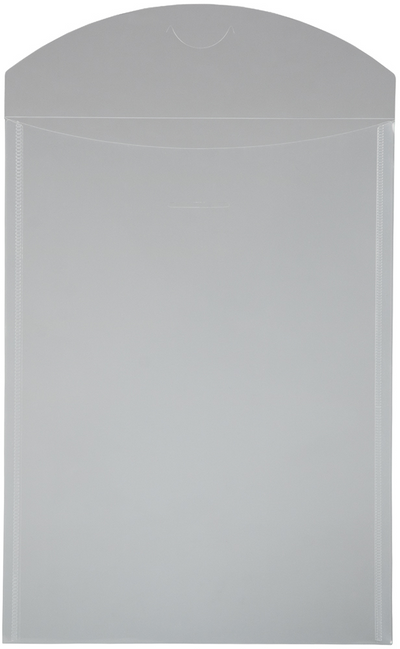 Clear Letter Open End Plastic Envelopes (8 7/8 x 12) with Tuck Flap