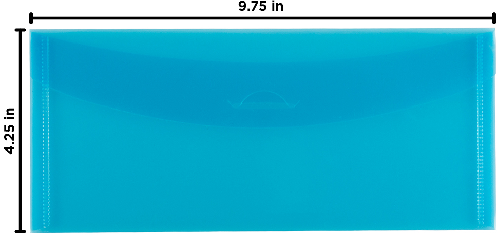 Blue #10 Business Envelopes (4 1/8 x 9 1/2) with Tuck Flap