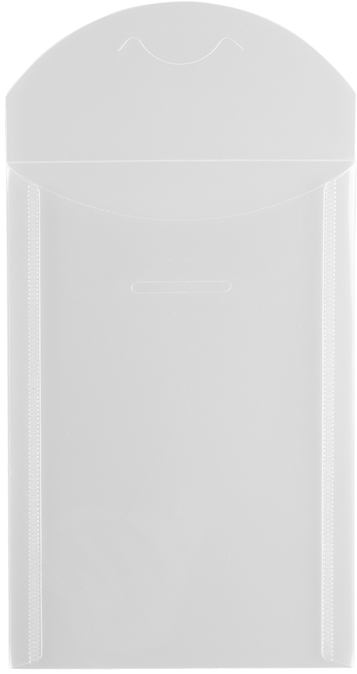 Clear 4 1/8 x 6 Open End Plastic Envelopes with Tuck Flap