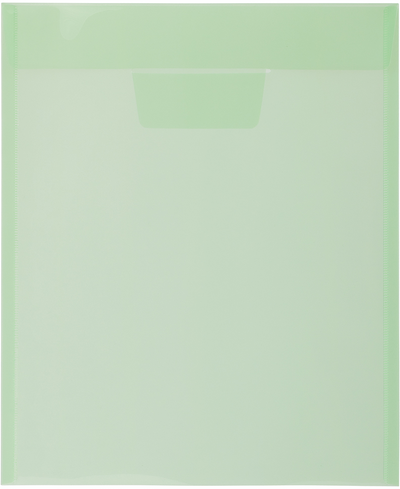 Assorted Letter Open End Plastic Envelopes (9 1/2 x 11 1/2) with Tuck Flap - 6 Pack