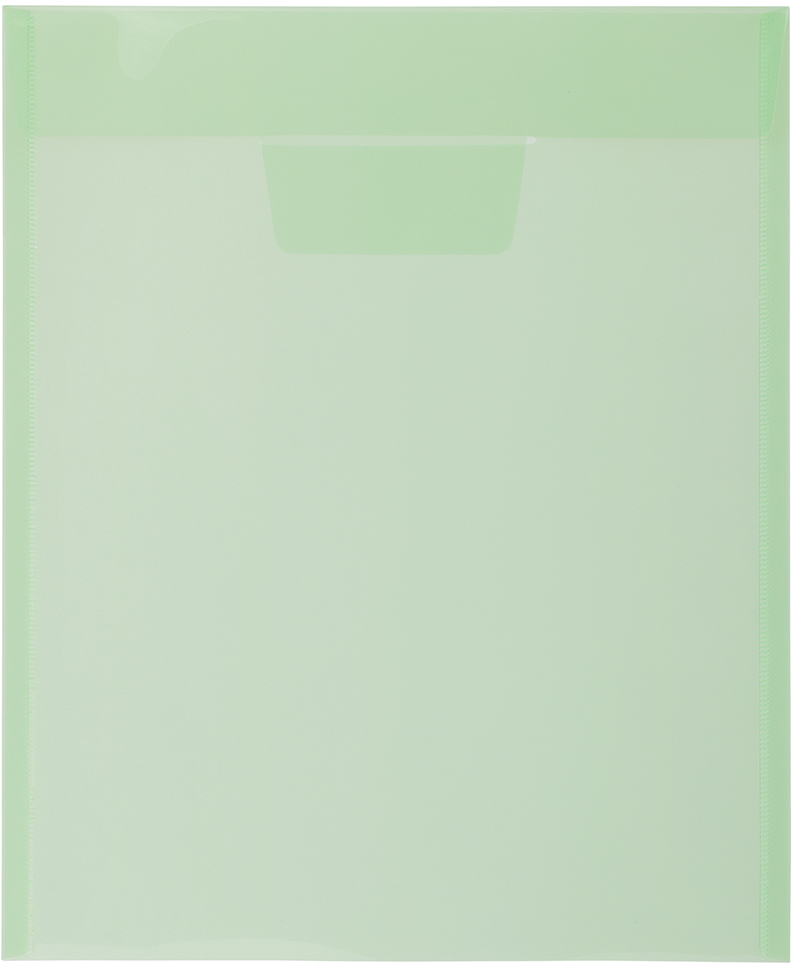 Assorted Letter Open End Plastic Envelopes (9 1/2 x 11 1/2) with Tuck Flap - 6 Pack