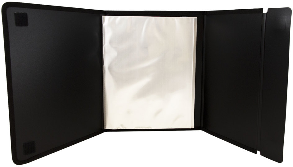 Black Easel Fold 9 x 12 Display Book - 12 Pages