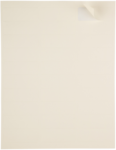 Ivory 1 x 2 5/8 Return Address Labels