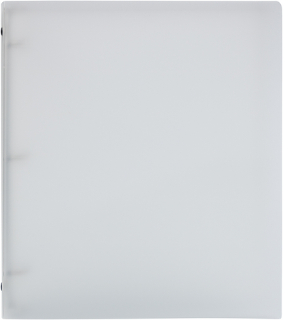 Clear Frosted Plastic 3/4 Inch 3-Ring Binder