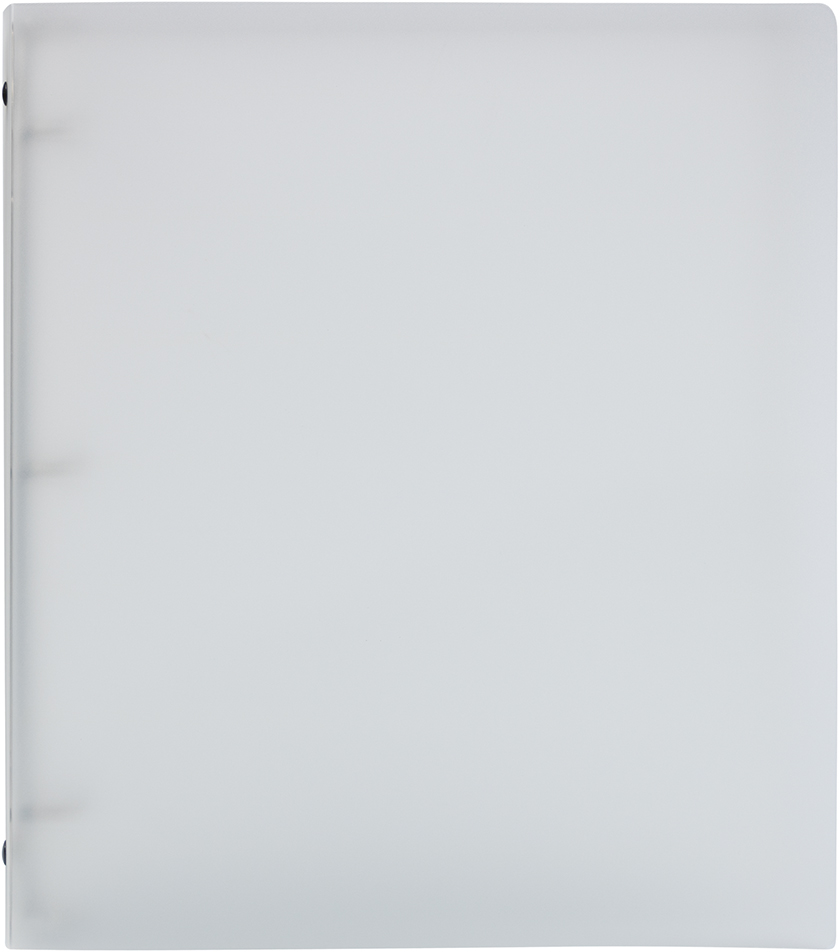 Clear Frosted Plastic 3/4 Inch 3-Ring Binder