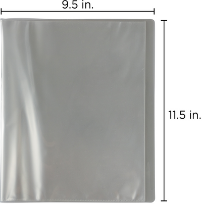 Smoke 8 1/2 x 11 Plastic Display Book - 12 Pages