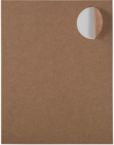 Brown Kraft Large 2 1/2 Inch Round Labels