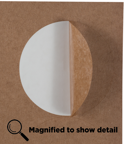 Brown Kraft Large 2 1/2 Inch Round Labels
