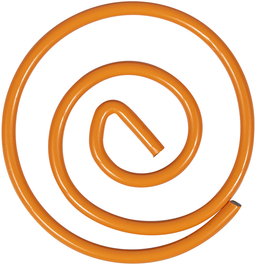 Orange Circular "Cloops" Paper Clips - 50 Pack