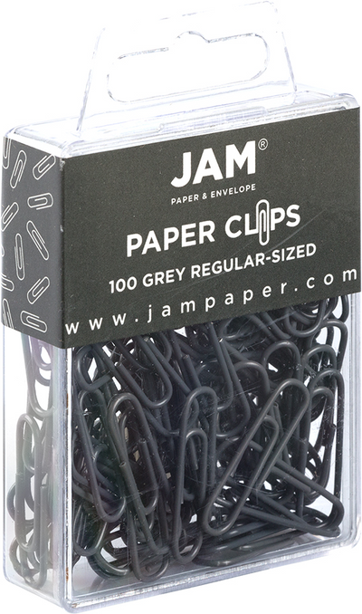 Gray Standard Paper Clips - 100 Pack