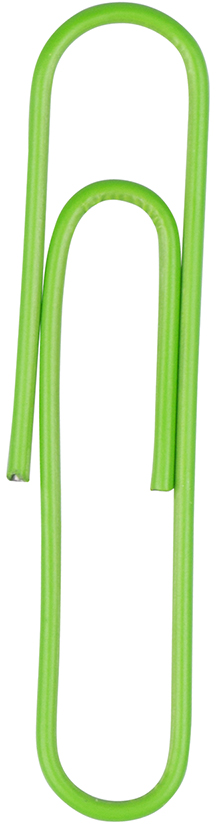 Lime Green Jumbo Paper Clips - 75 Pack