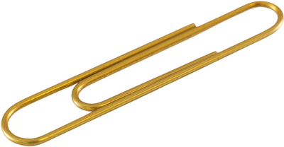 Gold Jumbo Paper Clips - 75 Pack