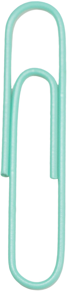 Teal Jumbo Paper Clips - 75 Pack
