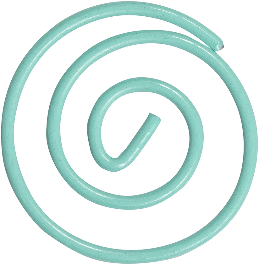 Teal Circular "Cloops" Paper Clips - 50 Pack
