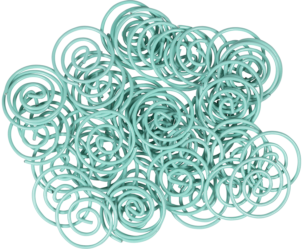 Teal Circular "Cloops" Paper Clips - 50 Pack