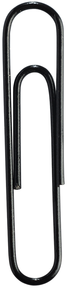 Black Jumbo Paper Clips - 75 Pack