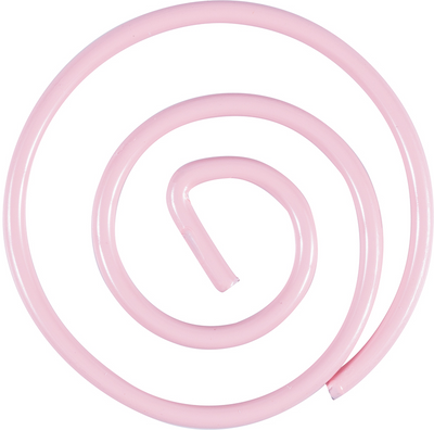 Baby Pink Circular "Cloops" Paper Clips - 50 Pack