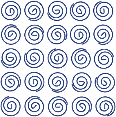 Dark Blue Circular "Cloops" Paper Clips - 50 Pack