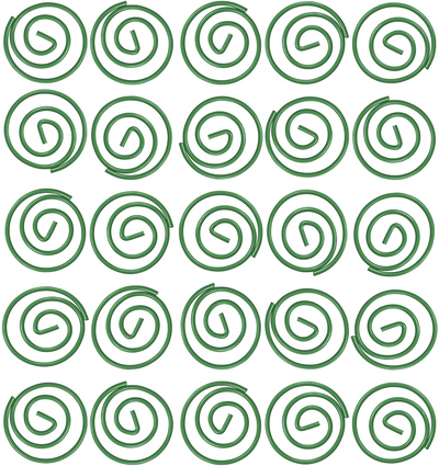 Green Circular "Cloops" Paper Clips - 50 Pack