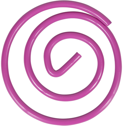 Hot Pink Circular "Cloops" Paper Clips - 50 Pack