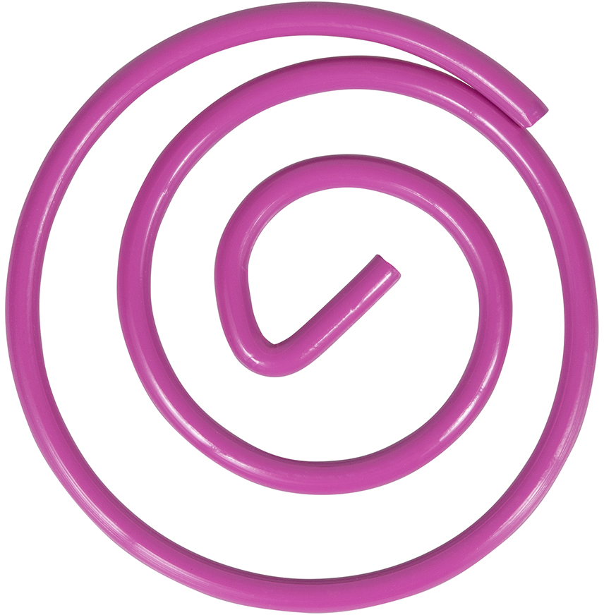 Hot Pink Circular "Cloops" Paper Clips - 50 Pack
