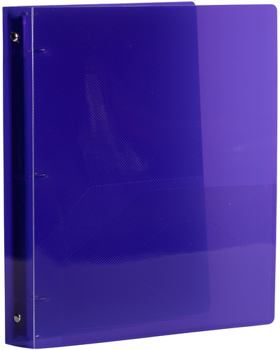 Purple Plastic 1 Inch 3-Ring Binder