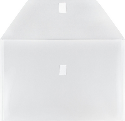 Clear Legal Booklet Plastic Envelopes (9 3/4 x 14 1/2) with Hook and Loop Closure