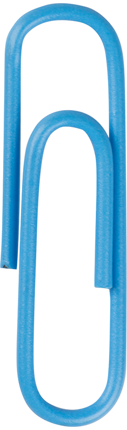 Baby Blue Standard Paper Clips - 100 Pack