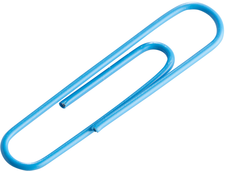 Baby Blue Jumbo Paper Clips - 75 Pack