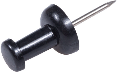 Black Pushpins - 100 Pack