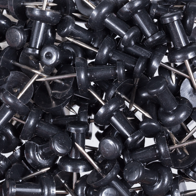 Black Pushpins - 100 Pack