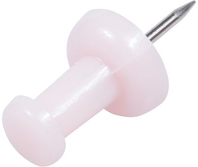 Baby Pink Pushpins - 100 Pack