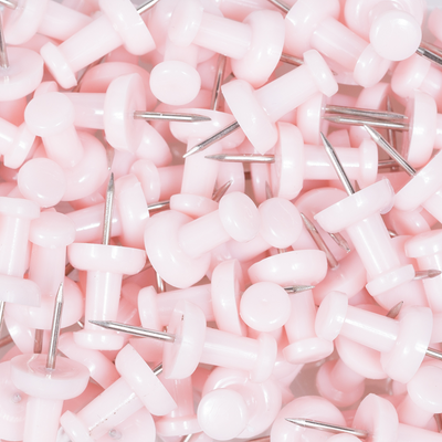 Baby Pink Pushpins - 100 Pack