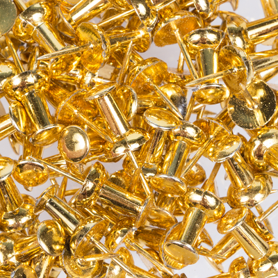 Gold Pushpins - 100 Pack