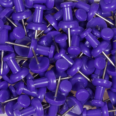 Purple Pushpins - 100 Pack